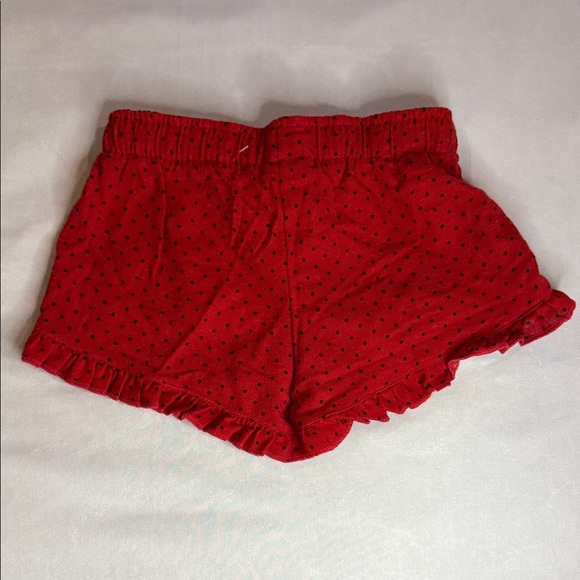 Boxercraft Red Pyjama Shorts Black Polka Dot Ruffles Bow Youth Size S (6-8) - Picture 6 of 10
